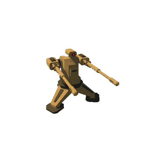 Machine Gun v2 - Military Tan